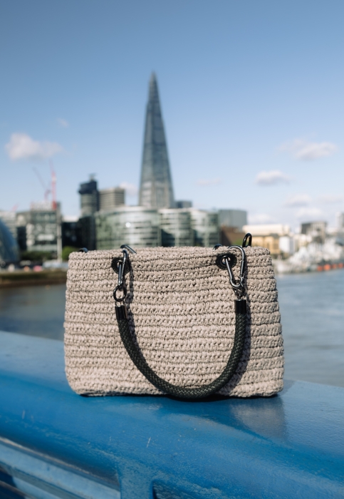 SEABREEZE TOTE RAFFIABAST GREY